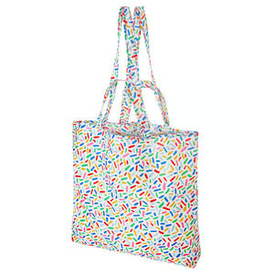 IKEA SKYNKE Shopping Bag Multicolor Sprinkles 17 ¾x14 ¼" Cute Tote New! Reusable